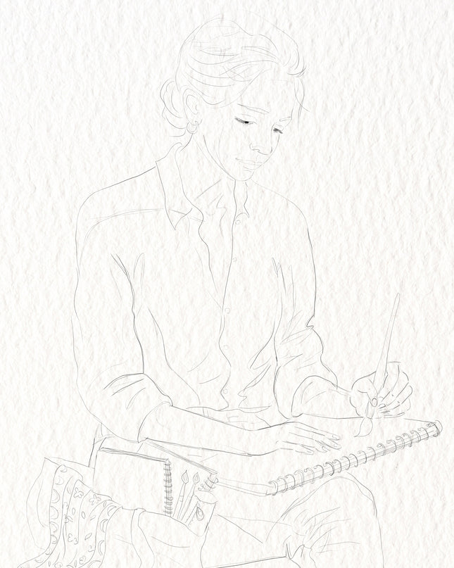 Aquarelle à peindre — Collection L' Artiste