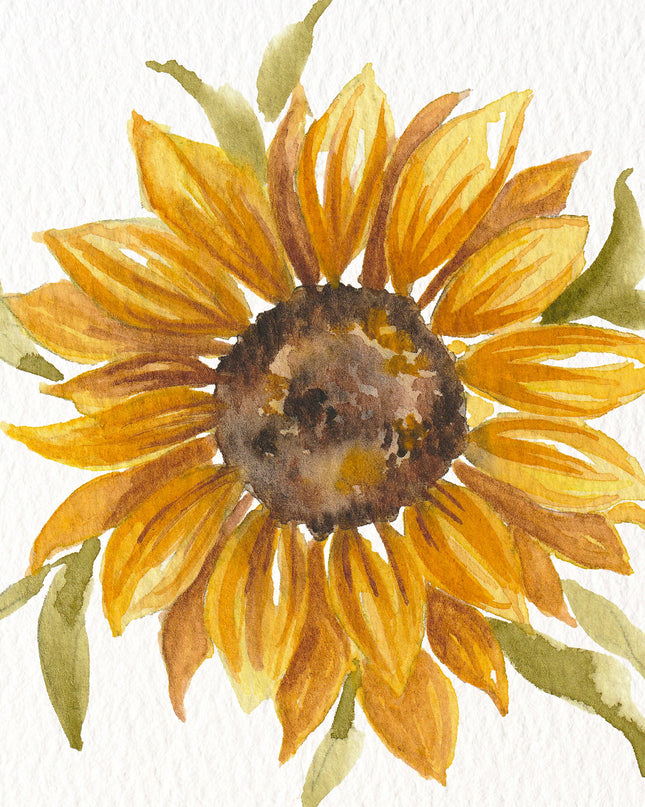 Aquarelle à peindre -Le Tournesol