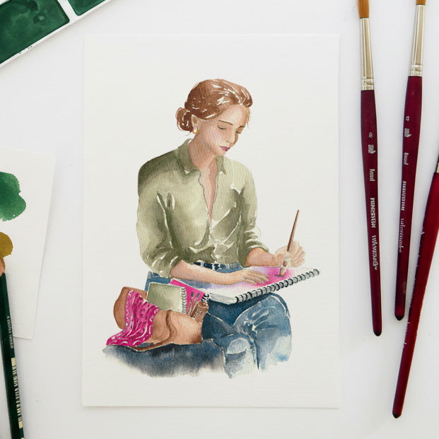 Aquarelle à peindre — Collection L' Artiste