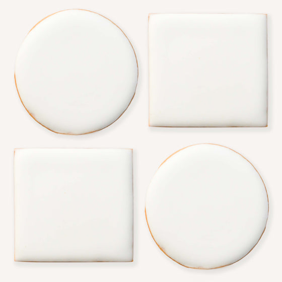 LOT DE 4 BISCUITS (RONDS ET CARRÉS)