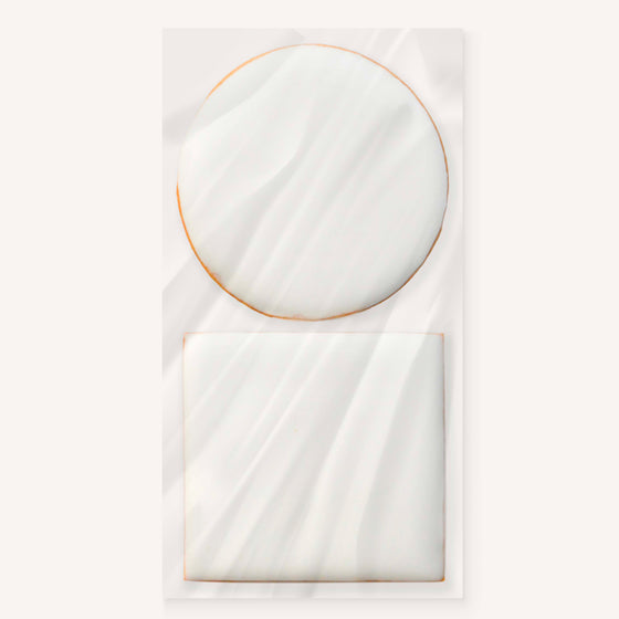 LOT DE 2 BISCUITS  (ROND ET CARRÉ)