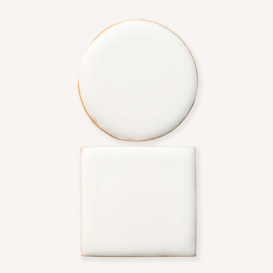 LOT DE 2 BISCUITS  (ROND ET CARRÉ)