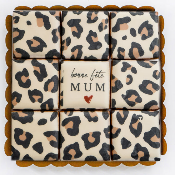 Coffret  9 Biscuits Personnalisables Léopard 🐆
