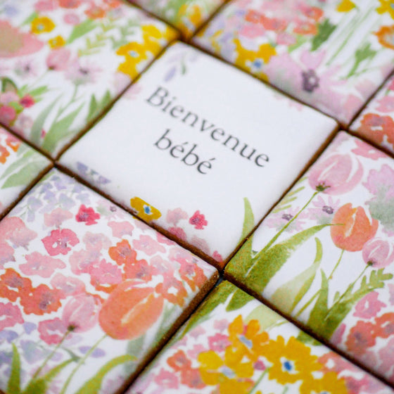 Coffret 9 Biscuits Personnalisables Printemps