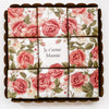 Coffret  9 Biscuits Personnalisables Roses