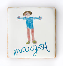  LE DESSIN DE VOTRE ENFANT SUR BISCUIT CARTE POSTALE