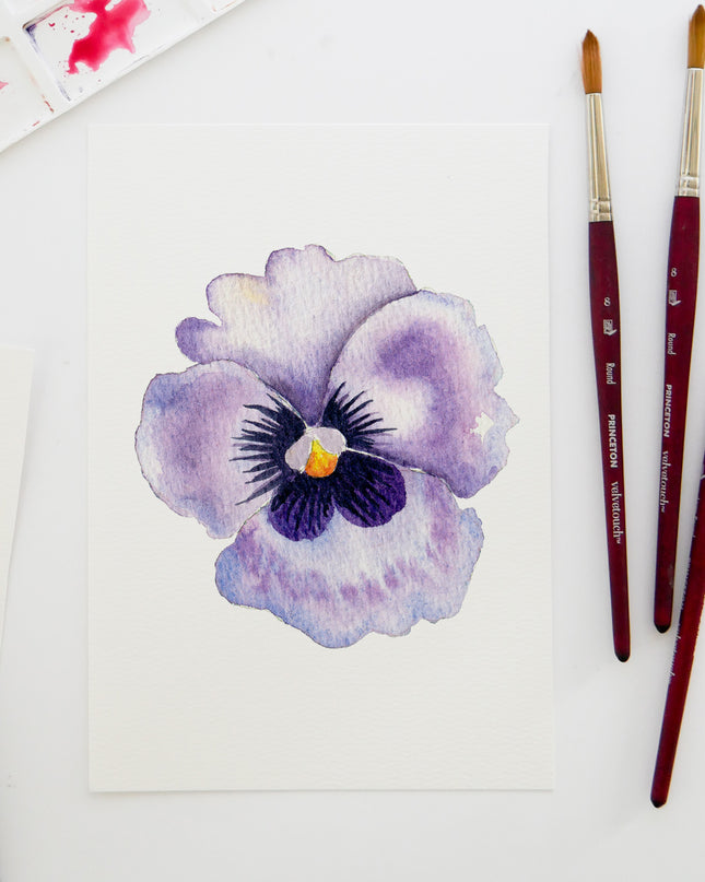 Aquarelle à peindre -La Pensée