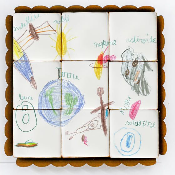 LE DESSIN DE VOTRE ENFANT SUR BISCUIT