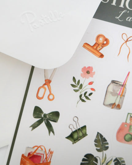 Stickers aquarelle L'artiste